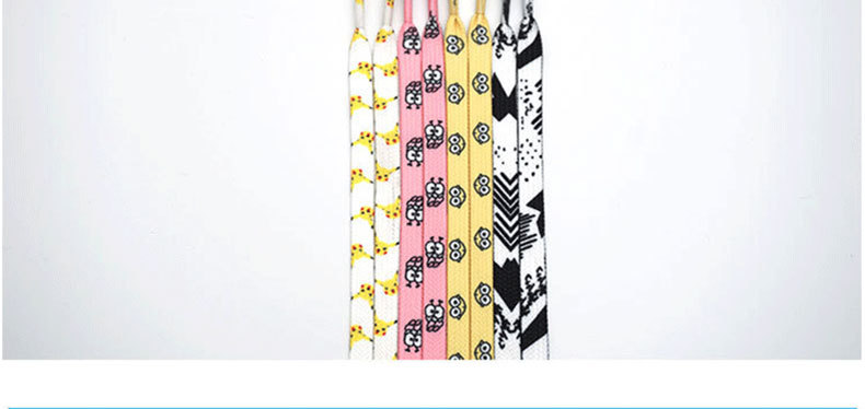 custom printed shoelace Power Item Piece Packaging Color Feature Hand charms flat shoelace Origin Type GUA Size Place