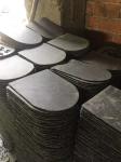 U Shape Roofing Paving Slate Culture Stone Tiles Natural Black