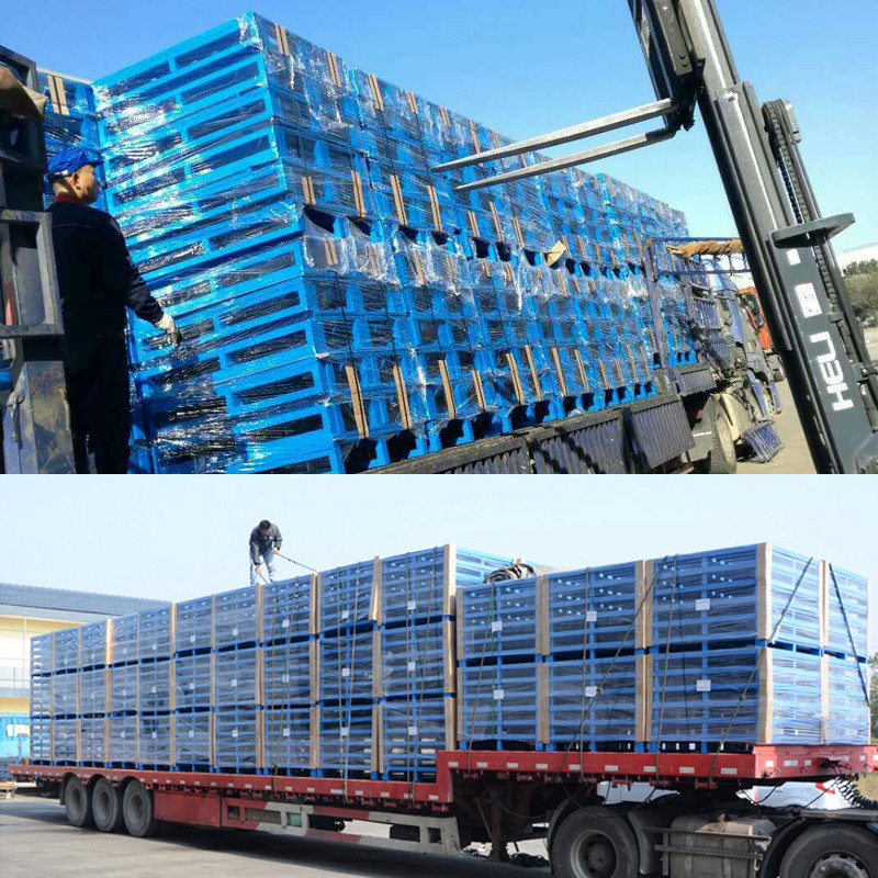 Durable Warehouse Steel Pallet Double Face For Forklift Access