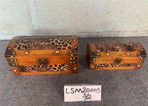 Quality SENMIN Handicraft S26x12.5 Decorative Leather Boxes wholesale
