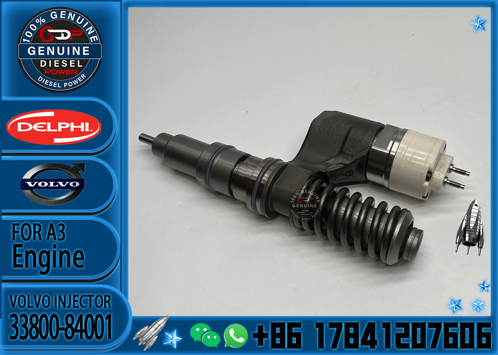 Common Rail Diesel Fuel Injector 33800-84001 3155040 33800-84100 BEBE4B01001 1677154 BEBE4B01003 8112660 BEBE4B01004