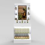 Lucite Crystal Cosmetic Display Stand Floor Essential Oil Rack Display