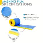 Universal Plastic Sheet Roll For Car Overspray Masking Film Single Sided