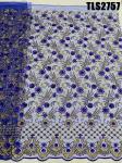 Nigerian Wedding Party Dress African Sequin Lace Fabric Multi Color Net