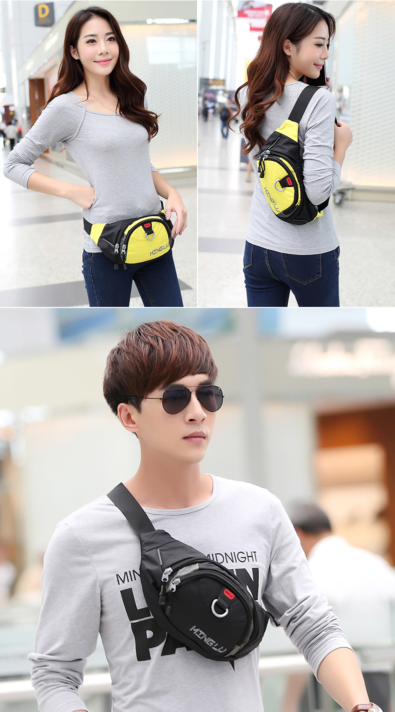 Unisex Waterproof Waist Pack Multifunctional Waist Bag Paillette Pattern Type