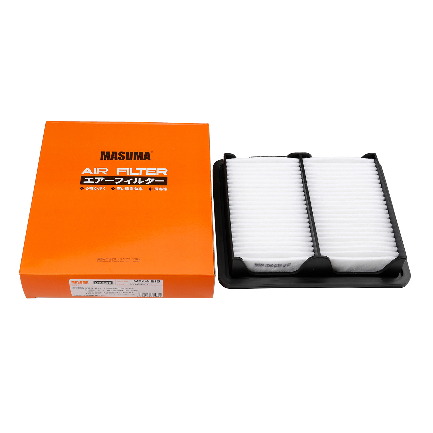 MASUMA NO. MFA-N215 Auto Air Filter 16546-EJ70A 4560116765881 AY120-NS054 For INFINITI