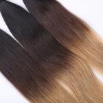 Wholesle Human Hair Extension Ombre 3 Color Thick Hair Unproduced Peruvian Hair