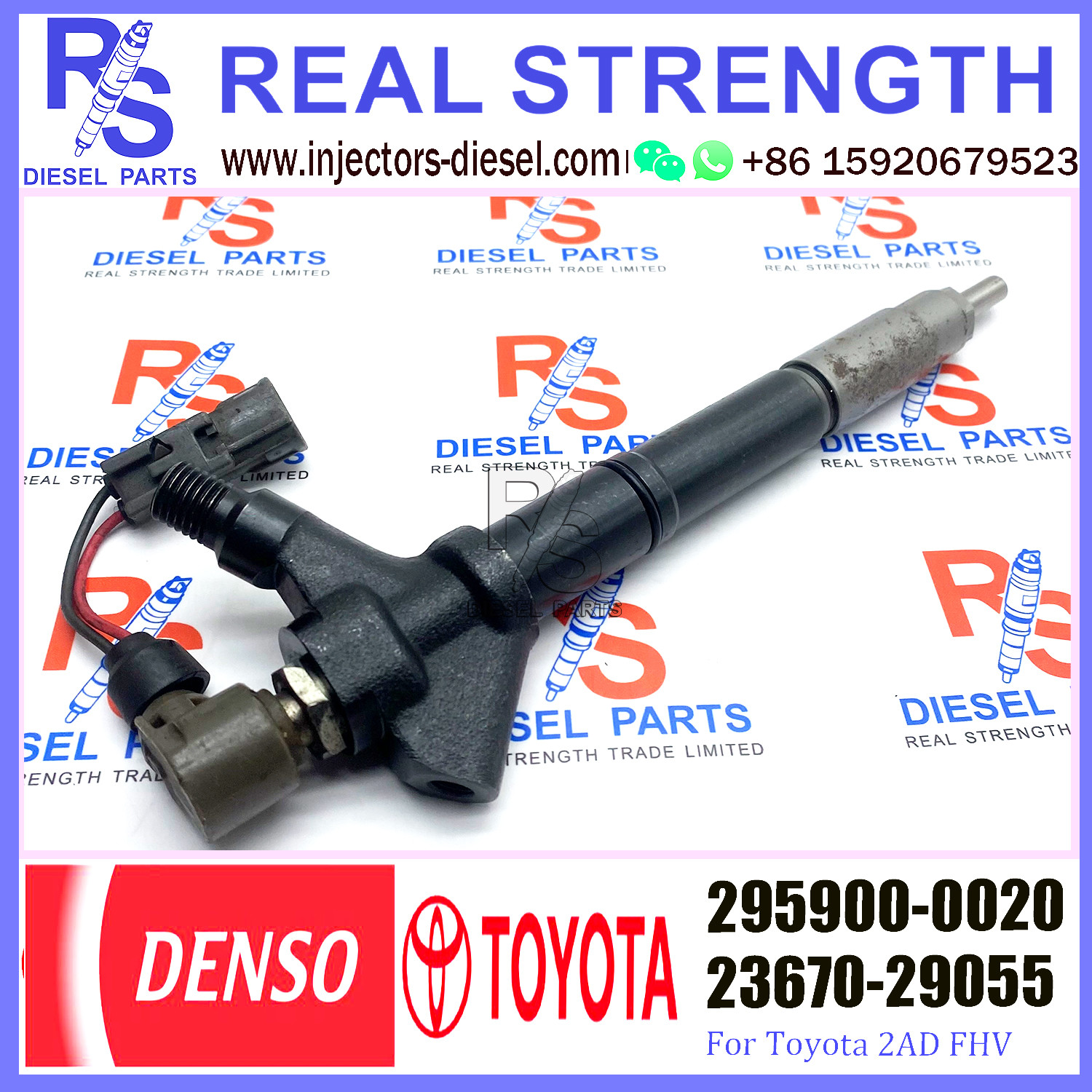 23670-26011 TOYOTA Fuel Injector 295900-0110 2367026011 23670-26020 295900-0020
