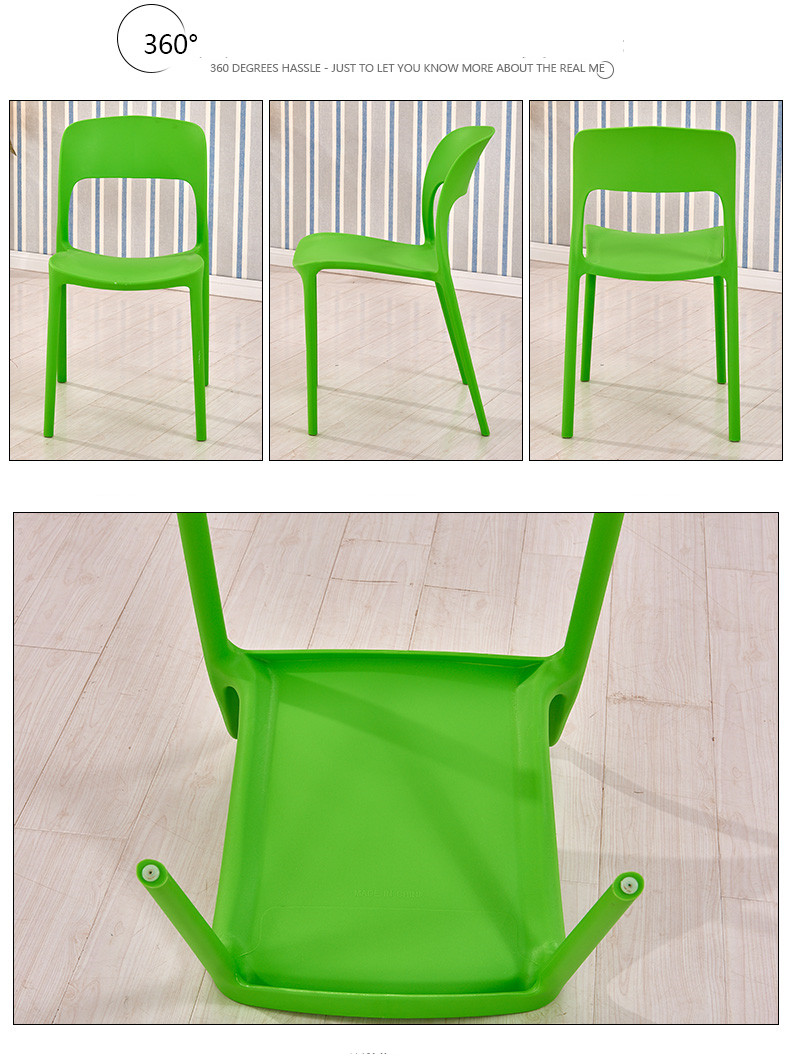 Anti Slip Plastic Restaurant Chairs , Modern Plastic Dining Room Chairs