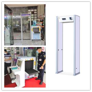 Quality CE FCC ROHS White Black Walk Through Metal Detector Gate 2220x820x630mm wholesale