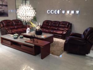 Quality living room modern genuine leather recliner sofa set furniture wholesale