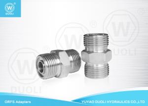 Quality Carbon Steel Hydraulic Male ORFS Adapter , Thread O Ring Pipe Fittings wholesale