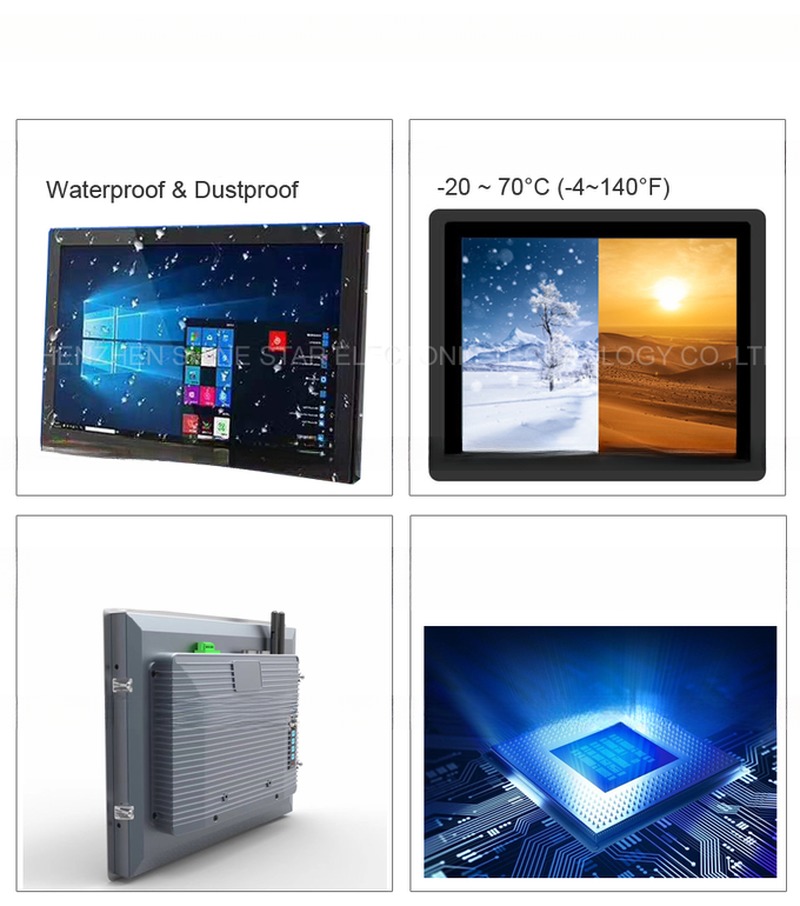 1920*1080 21.5 inch led backlight pos touch screen lcd pop up display with mini PC Win11/Android/ Linux OS