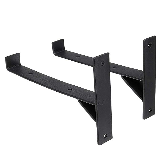 Grey Heavy Duty 4 Pack Blind Shelf Supports Shelf Brackets for Secure Installation