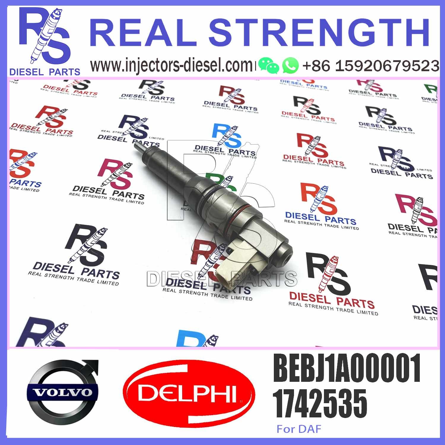 New Injector BEBJ1A00001 BEBJ1A00101 BEBJ1A00201 BEBJ1A05001 For DAF 1661060 1660160 01905002 1820820 1905002 1725282 17