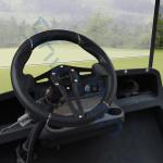 Golf Cart Challenger Black Grip/Black Spokes Steering Wheel For Club Car, EZGO,