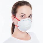 Cup Shaped Disposable Breathing Mask , Water Soluble Dust Mask Respirator
