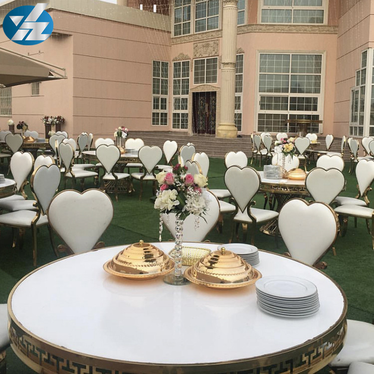 Event Heart Shaped Dining Chairs Wedding Banquet Chair Hotel Royal 50X59X102