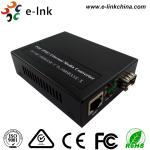 10Mbps 100Mbps 1000Mbps Fiber Media Converter 3W Power Consumption