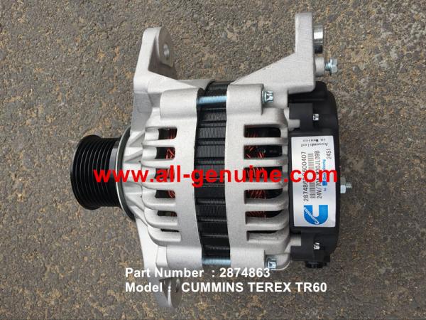 TEREX CUMMINS 2874863 ALTERNATOR NHL RIGID DUMP TRUCK TR35 TR50 TR60 TR100 3305B