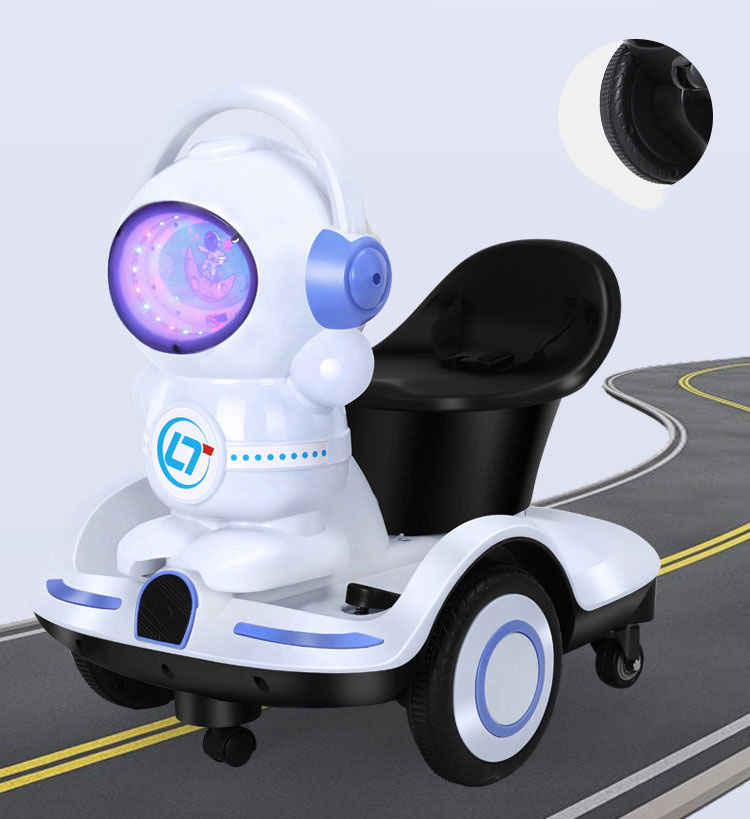 Foldable Kids Ride On Truck Car Children's Cartoon Push and Racer LED Lights Max Weight 50lbs