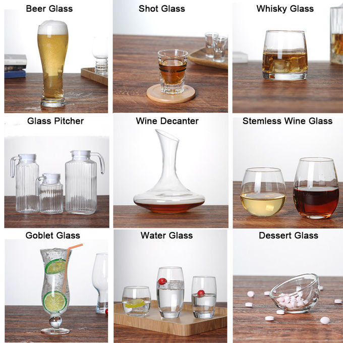 190ml 6.5Oz Brandy Goblet Glass , Goblet Style Wine Glasses For Sparkling Wine