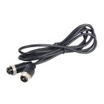 Gx16 Electrical Waterproof Cable Assemblies 3Ft Length M16 Metal Straight Female