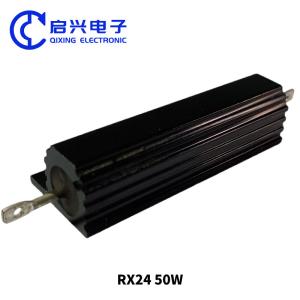 Quality RX24 Black Aluminum Housing 50W Wire Wound Brake Resistor wholesale