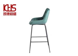 Quality Industrial Morandi PU Leather Bar Counter OEM ODM Teal Velvet Bar Stools wholesale