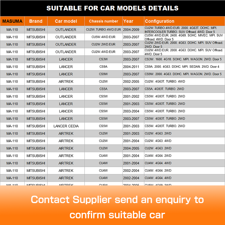 Hybrid Control Arm for MITSUBISHI AIRTREK CU2 by MA-110 36.5*4*6cm OE NO. 48710-48020