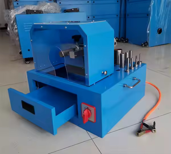 12v Voltage Blue Color Car Lading 35kg Hose Skiving Machine 2 Inch Motor Power 0.4kw for Benefit/Hose Peeling Machine
