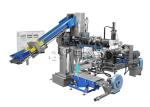 Two Stage PET Flakes Pelletizing Machine Plastic Film Recycling 100mm