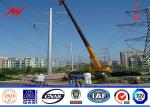 14M 5KN 3.5mm thickness Steel Utility Pole for 110kv termination transmission