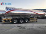 SASO ADR 3 Axle 5454 Aluminum Alloy Oil Tanker Trailer 42000L