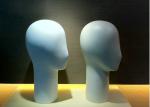 Smooth Surface Fiberglass Mannequin Head For Scarf / Jewelry Store Display