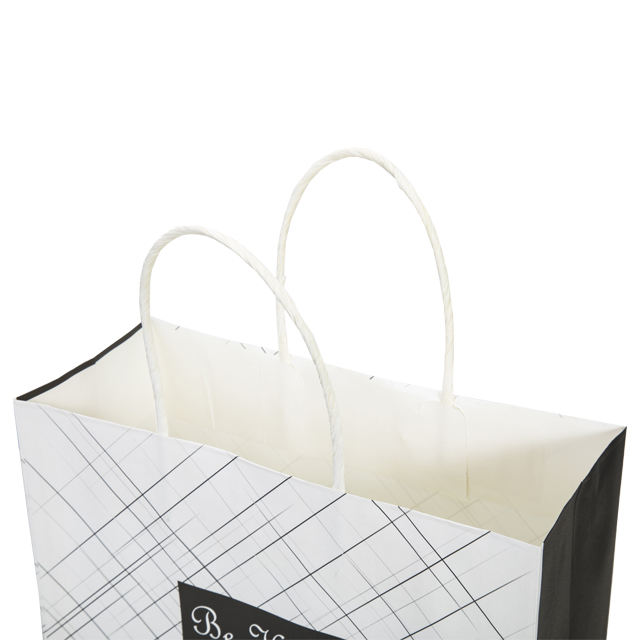 Sustainable Custom Color Food Takeaway Packaging Kraft Paper Bag with Handle 16x6x12inches