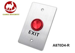 Quality Low Voltage Panel Mount Momentary Push Button Switch Red / Green / Silver Optional wholesale