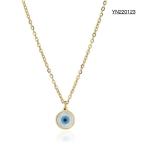 OEM ODM Shell Pendant Jewelry Blue Devil's Eye Necklace For Party