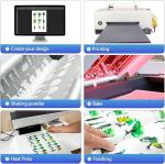30cm Cold Peel DTF Transfer Film Sheets Double Side Direct To Film T Shirt