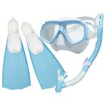Underwater Diving Mask Snorkel Fins Swimming Flipper Tempered Glass