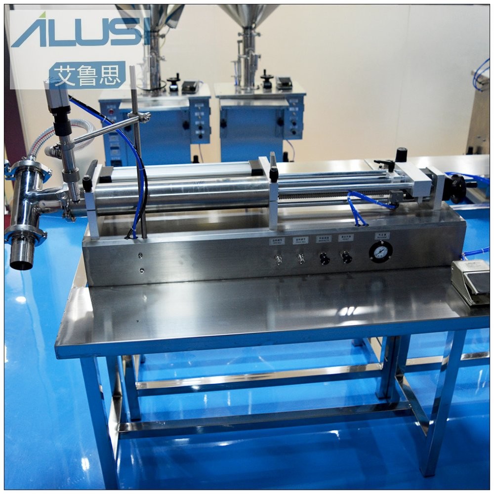 Semi-Automatic Stainless Steel Horizontal Pneumatic Liquid Hand Sanitizer Gel Filling Machine