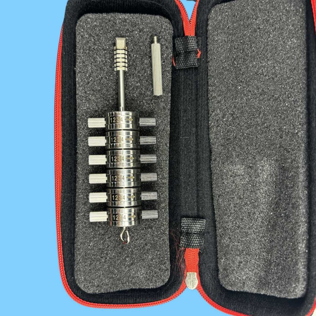 2pcs Cylinder Lock Pick Set 6 Pin Automotive Locksmith Tool Portable