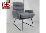 Nordic Upholstered High Back Velvet Office Chair No Wheels