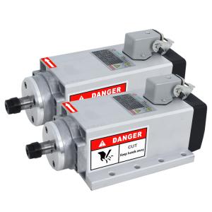 Quality 400HZ Frequency GDZ80*73-1.5 24000rpm Square Air Cooled Spindle Motor with Flange Design wholesale