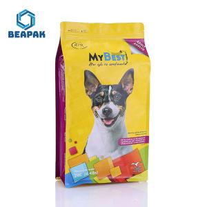 Quality Stand Up Square Bottom Zipper Dog Food Packaging wholesale