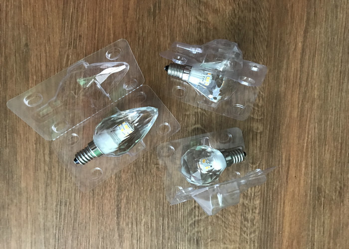 Ac 230v E14 Led Candle Bulbs Dimmable Diamond Shine 3.3w For Accent Lighting