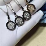 Real low price and high quality jewels B diamond necklace 18k gold white gold