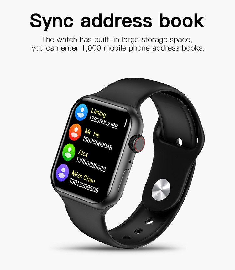1.69inch 240*280pixel Body Temperature Smartwatch Blood Oxygen