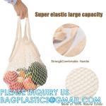 Organic Cotton String Washable Market Bag | Mesh Produce Bag, Fruits Vegetable