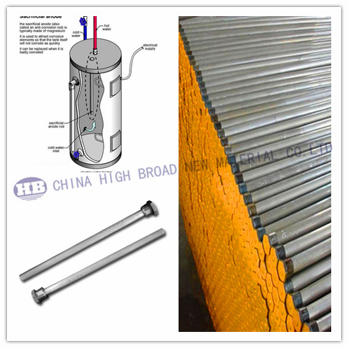 Extruded Casting Magnesium Anode Rod Water Heater Anode Rod for Water Heater